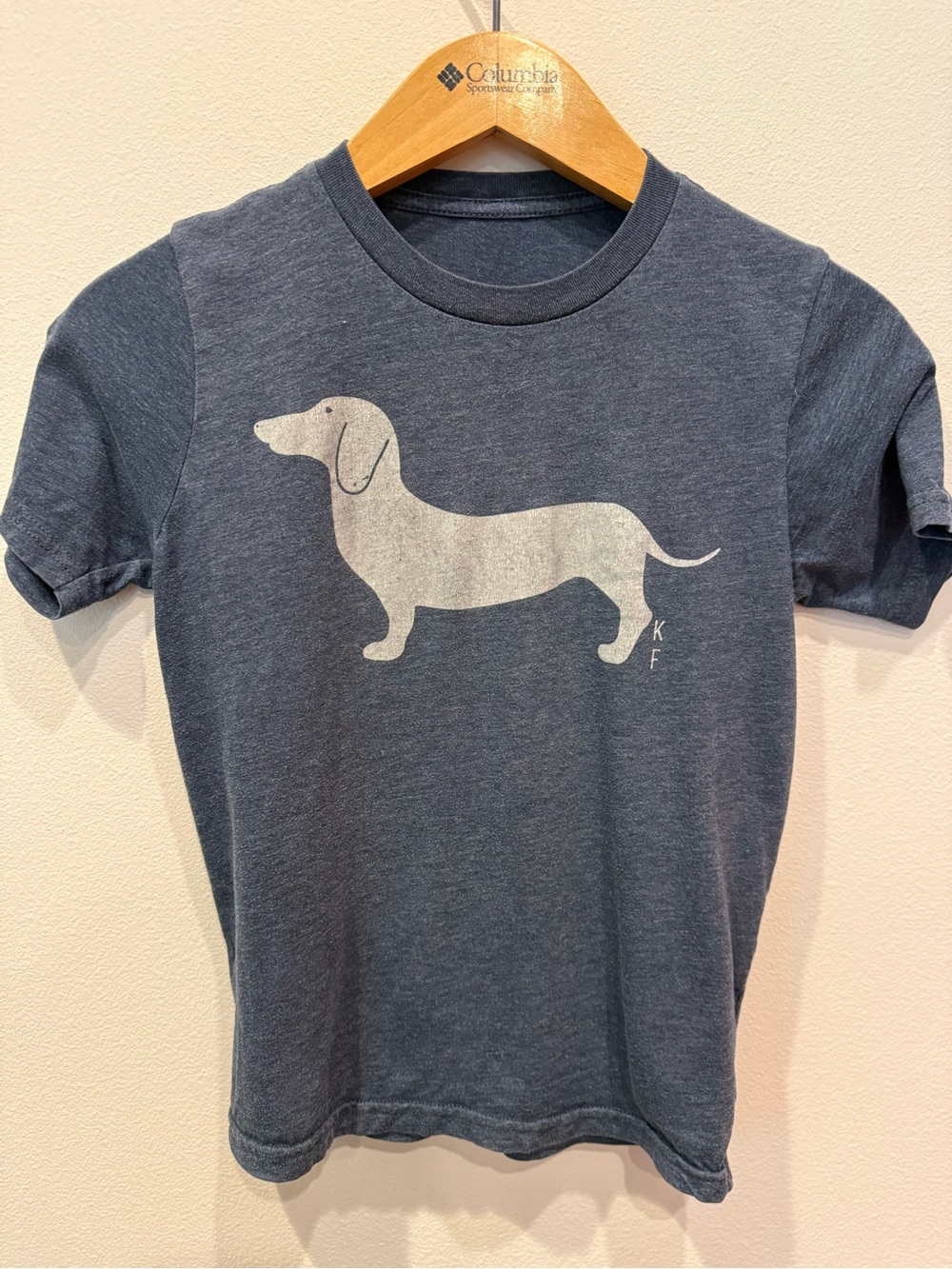 Kids' Navy Dachshund Graphic Tee - Unbranded